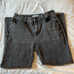 PacSun Black Distressed Mom Jeans